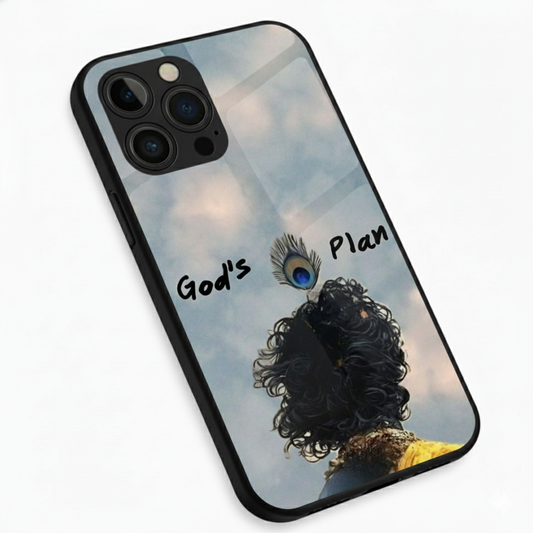 God's Plan: Krishna's Grace Metal Phone Case