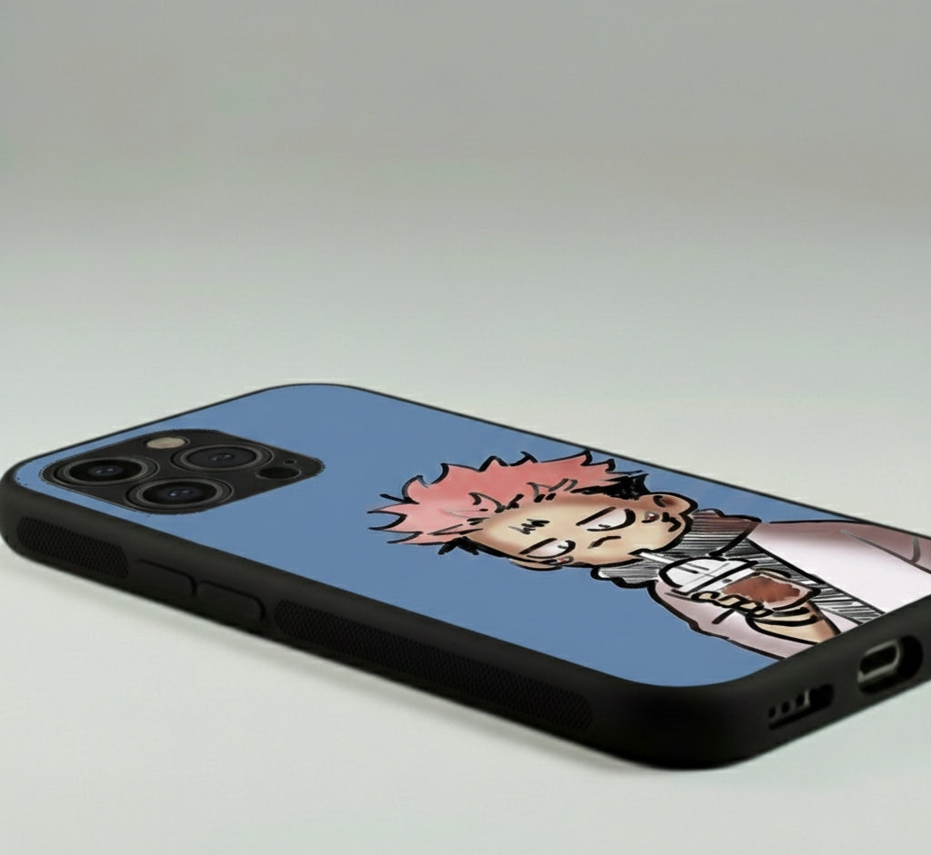 Sukuna Yuji Cute Anime Metal Phone Case
