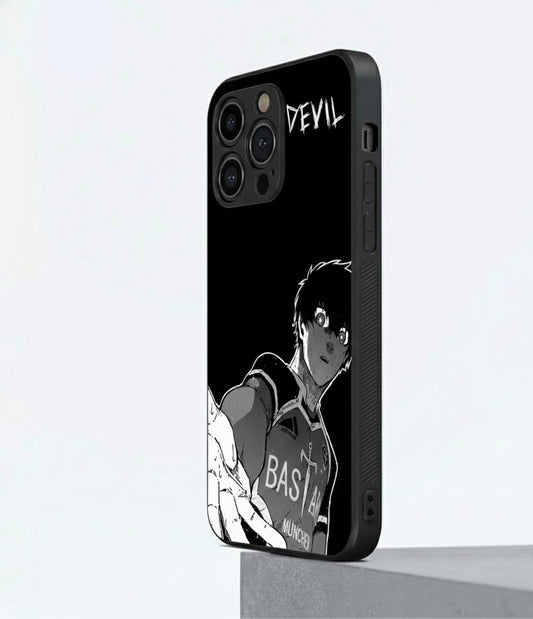 Yoichi Isagi devil character Metal Phone Case
