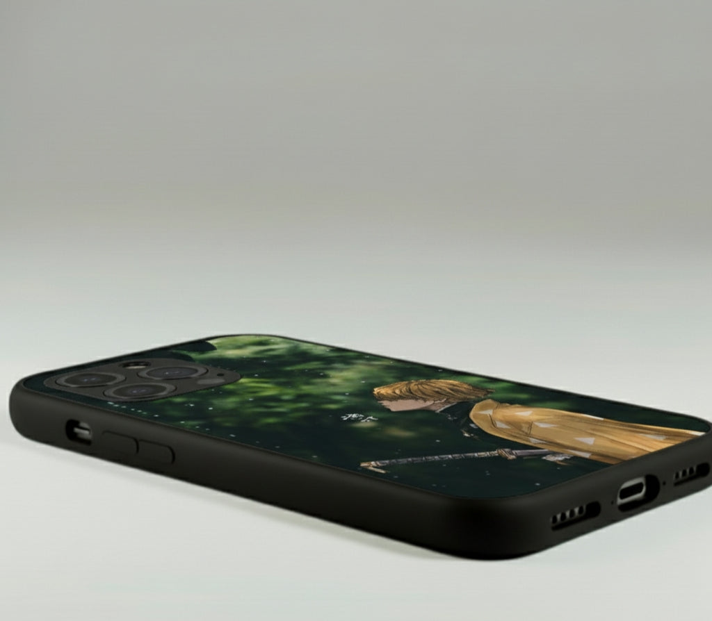 Zenitsu's Thunder Breathing Serenity | Demon Slayer Art Metal Phone Case