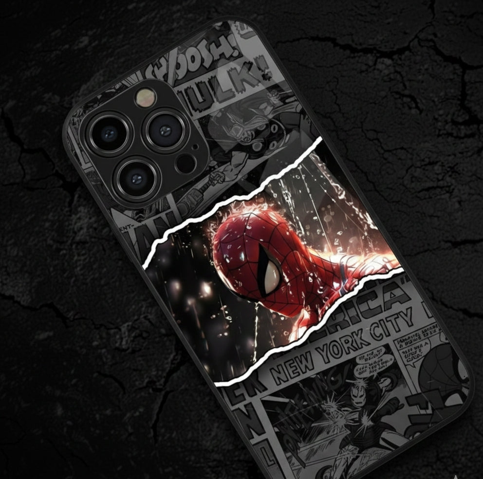 Web-Slinging Armor: Spiderman Metal Phone Case"