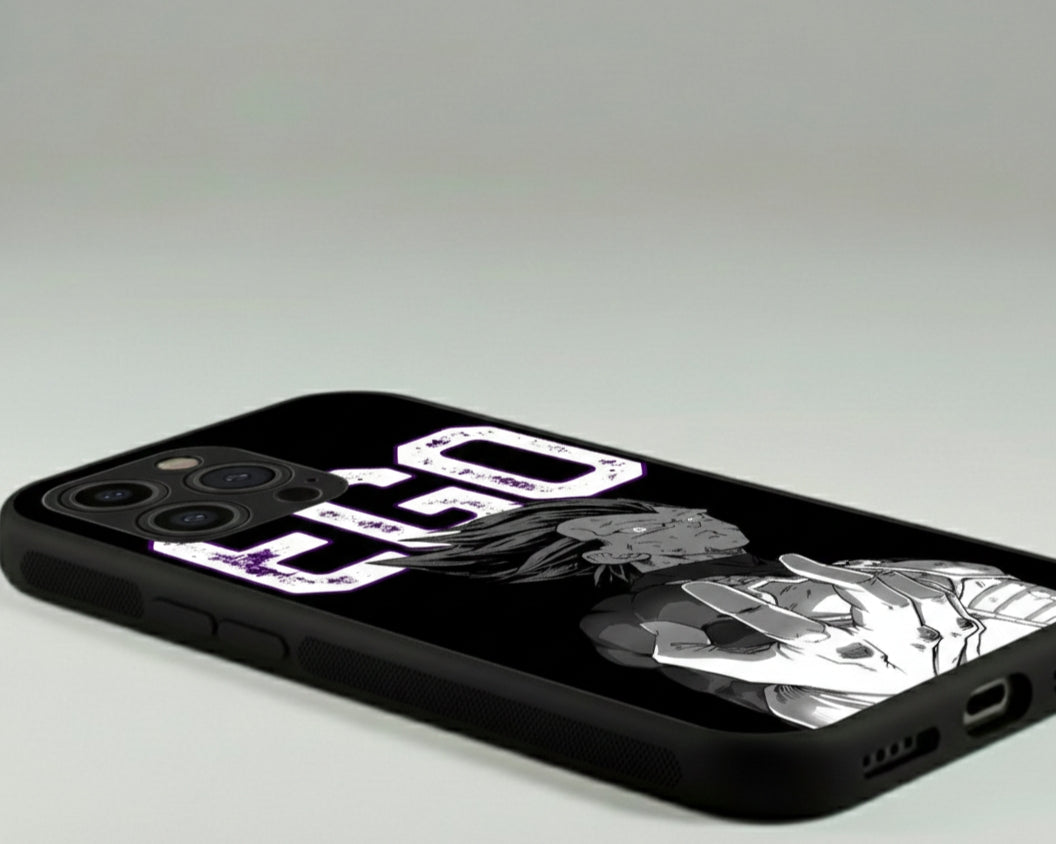Saiyan EGO - Black Metal Phone Case