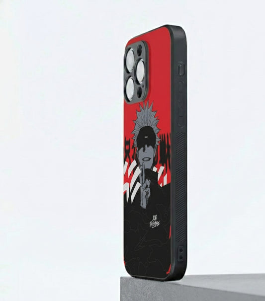 Jujutsu Kaisen character Satoru Gojo hybrid Metal Phone Case