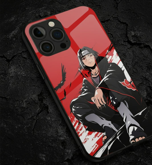 The Itachi Uchiha Mangekyō Metal Glossy Metal Case Phone Case