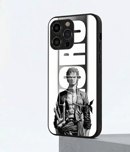 Roronoa Zoro Black & White Style Metal Phone Case