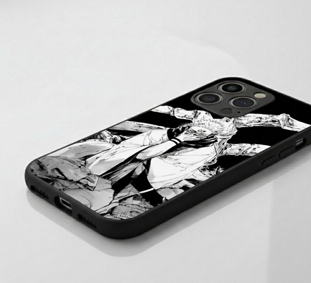 Ryomen Sukuna Hybrid Metal Phone Case