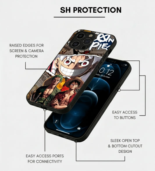 Luffy & Zoro Armor Metal Phone Case
