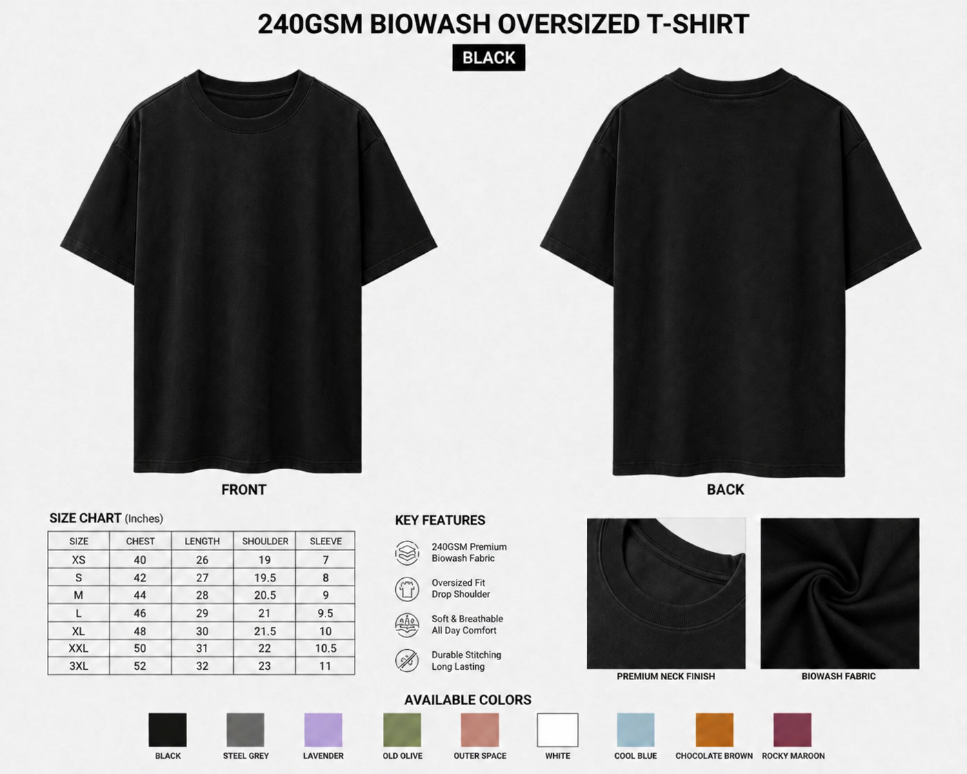 Zenitsu Agatsuma Graphic T-Shirt | Demon Slayer Anime Oversized T-Shirt 240 GSM