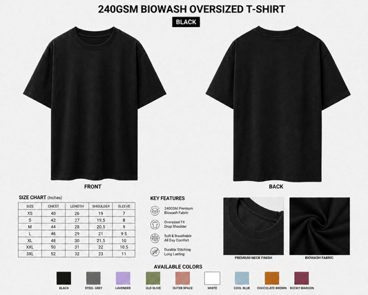 "Zero IQ Chill" Graphic Streetwear T-Shirt Bio Washable 240GSM