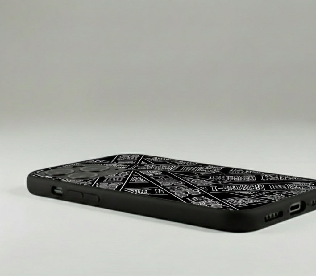 The Black Matrix Case Metal Phone Case