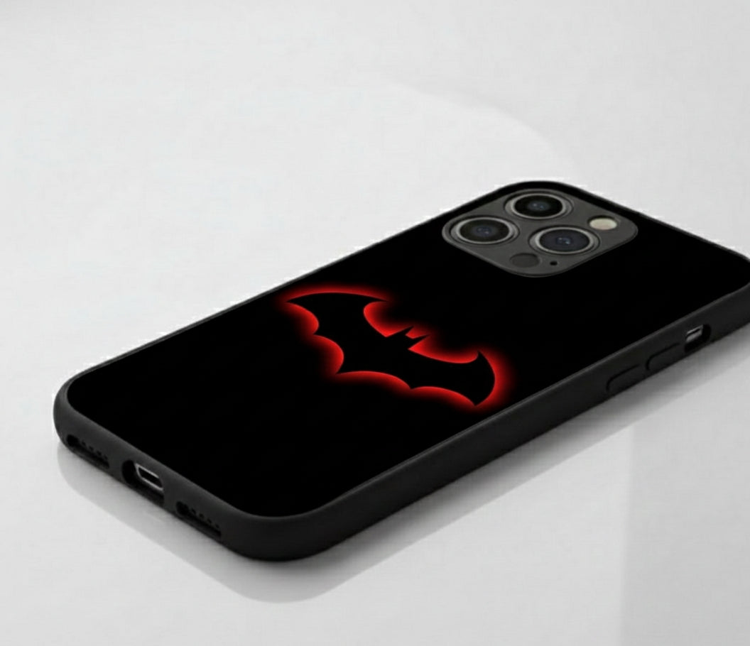 Glow-in-the-Dark Bat Metal Phone Case