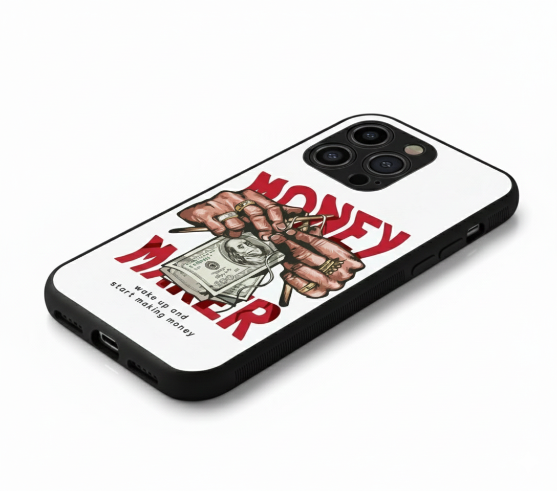 Wake Up and Start Making Money Hybrid Metal Phone Case