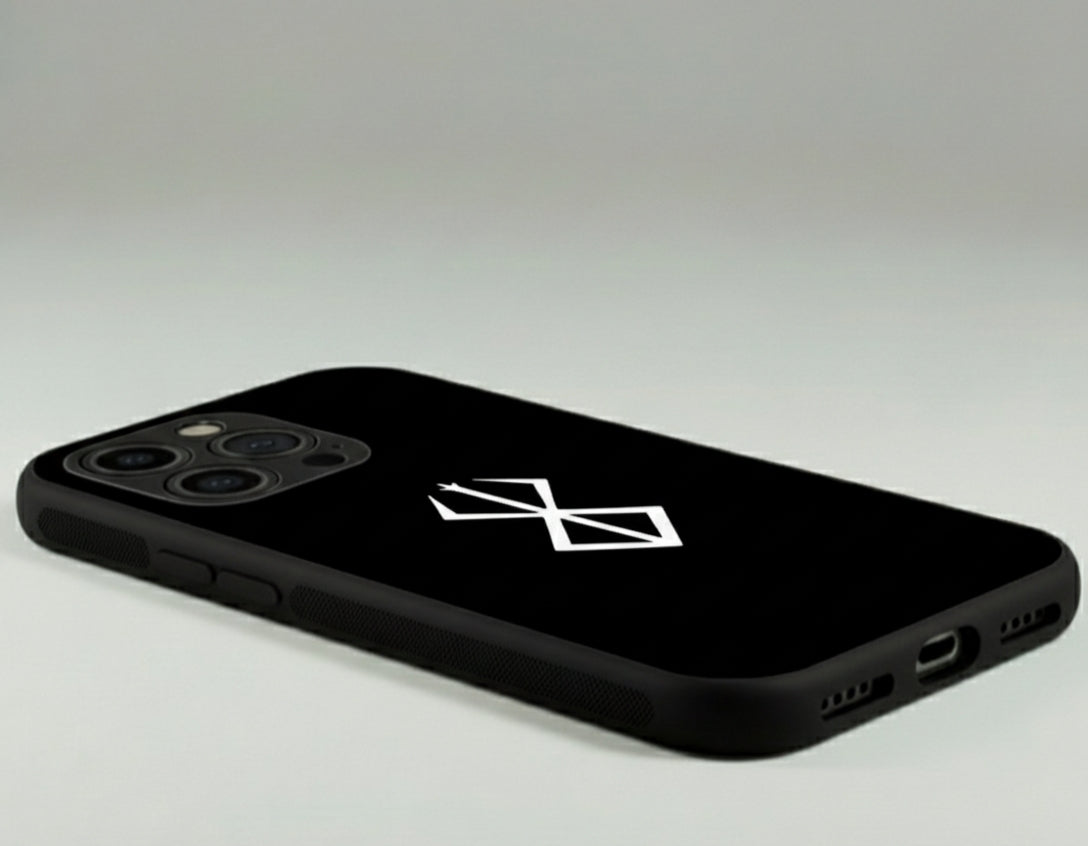 The Black Swordsman's Shield Metal Phone Case