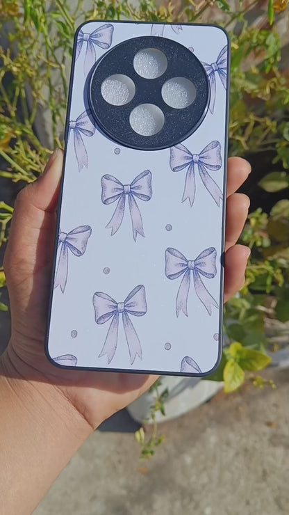 Ribbon Purple Hybrid METAL phone case