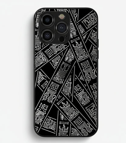 The Black Matrix Case Metal Phone Case