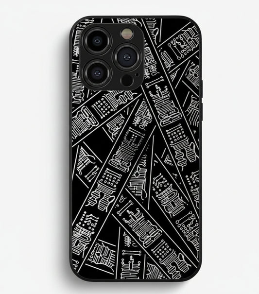 The Black Matrix Case Metal Phone Case