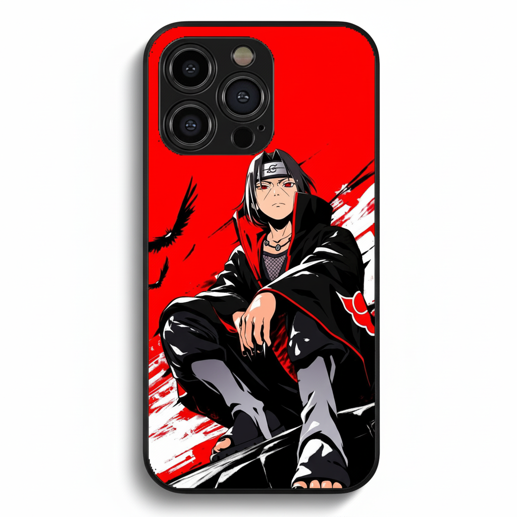 The Itachi Uchiha Mangekyō Metal Glossy Metal Case Phone Case