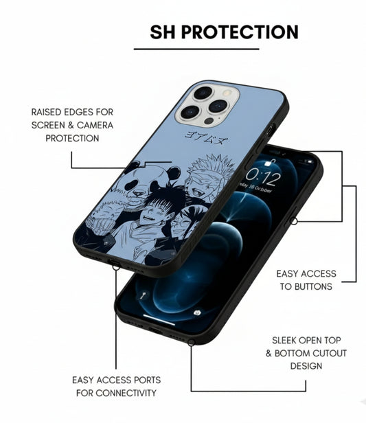 * Naruto Itachi Crow-Themed Metal Phone Cover