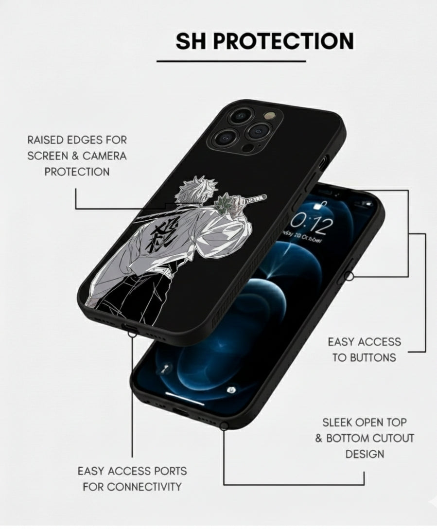 Sanami Kimetsu No Yaiba Anime Shield Metal Phone Case