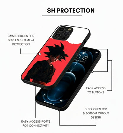 Son Goku from the Dragon Ball anime hybrid Metal Phone Case