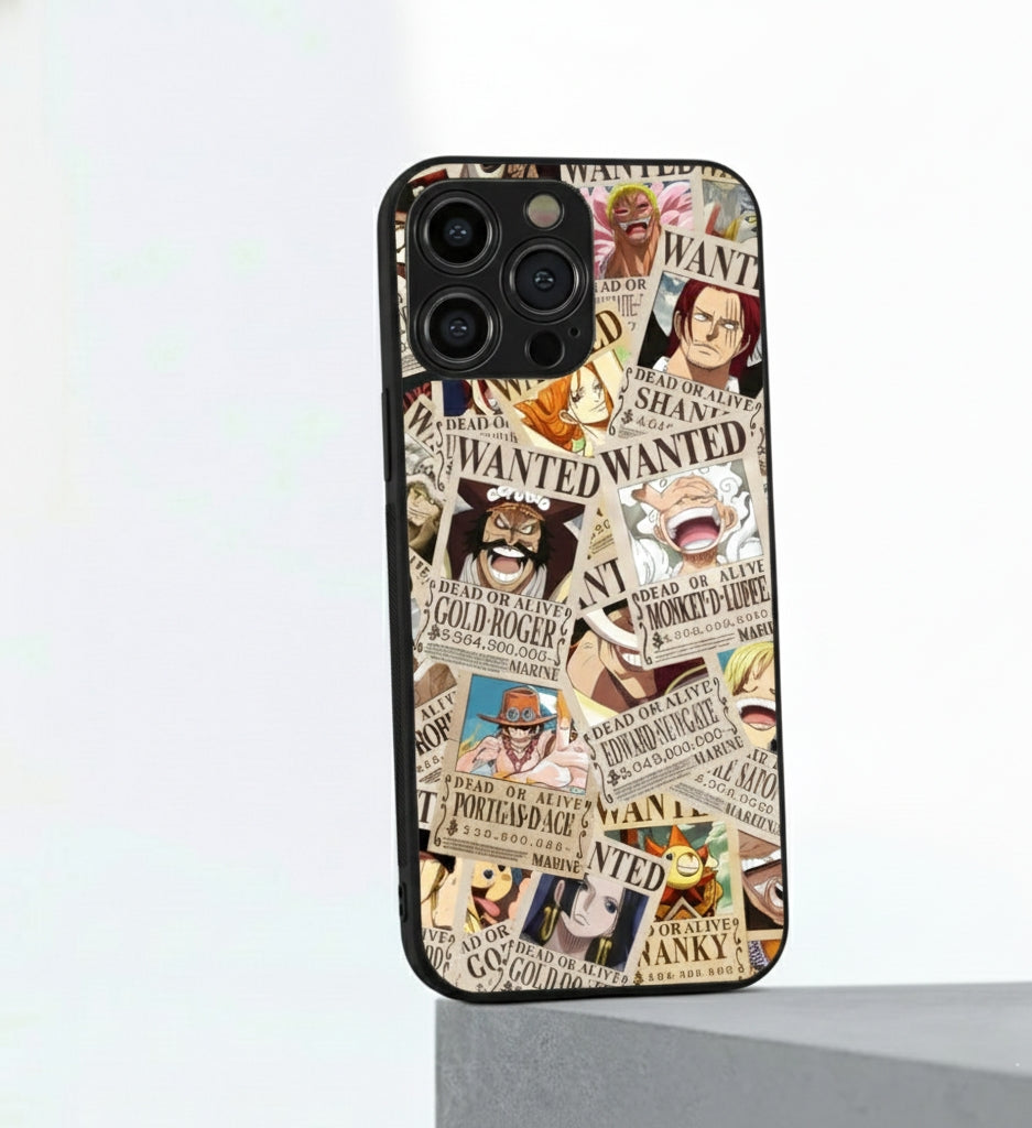 One Piece Wanted Poster Metal Phone Case