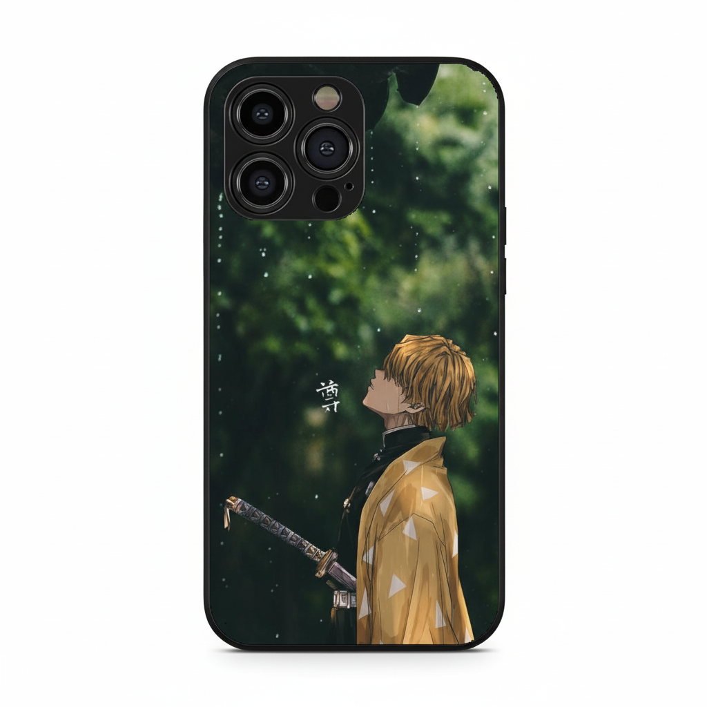 Zenitsu's Thunder Breathing Serenity | Demon Slayer Art Metal Phone Case