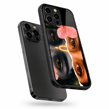Radha Krishna Dual Soul Eyes HYBIRD Metal Phone Case
