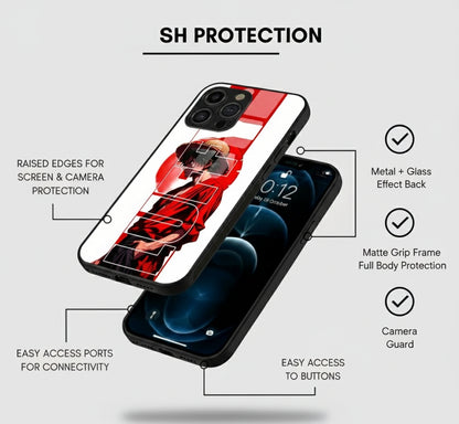 character Monkey D. Luffy Hybrid Metal Phone Case