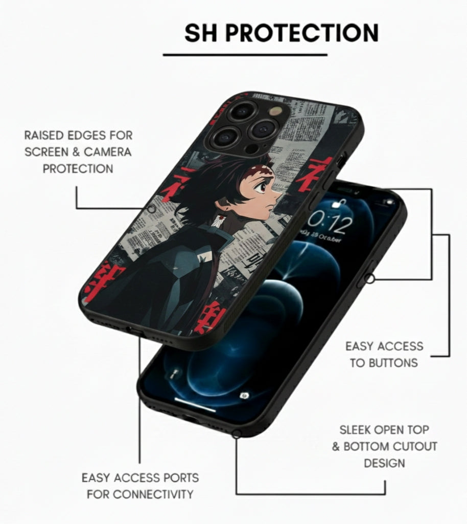 Tanjiro Kamado-themed Metal phone case