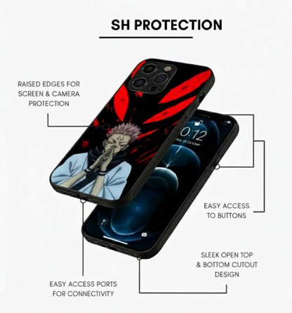 King of Curses Ryoumen Sukuna 2 Metal Phone Case With Free Pop Socket inside Get 1 For You