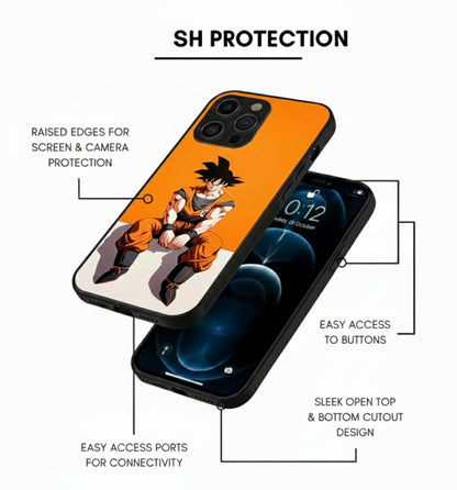 Goku: Power Reclined Hybrid Metal Phone Case