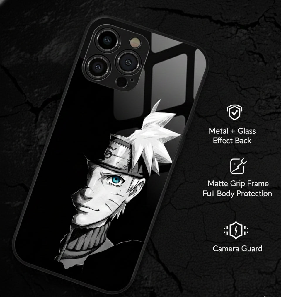 Naruto Uzumaki Asli Ninja Protection Hybrid Metal Phone Case