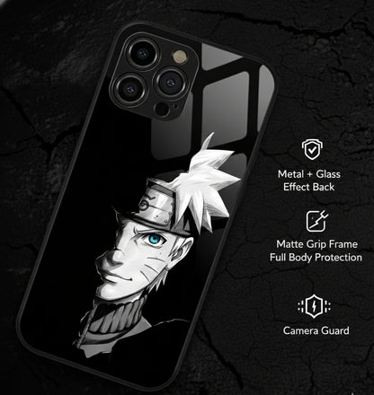 Naruto Uzumaki Asli Ninja Protection Hybrid Metal Phone Case