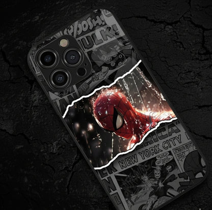 Web-Slinging Armor: Spiderman Metal Phone Case"