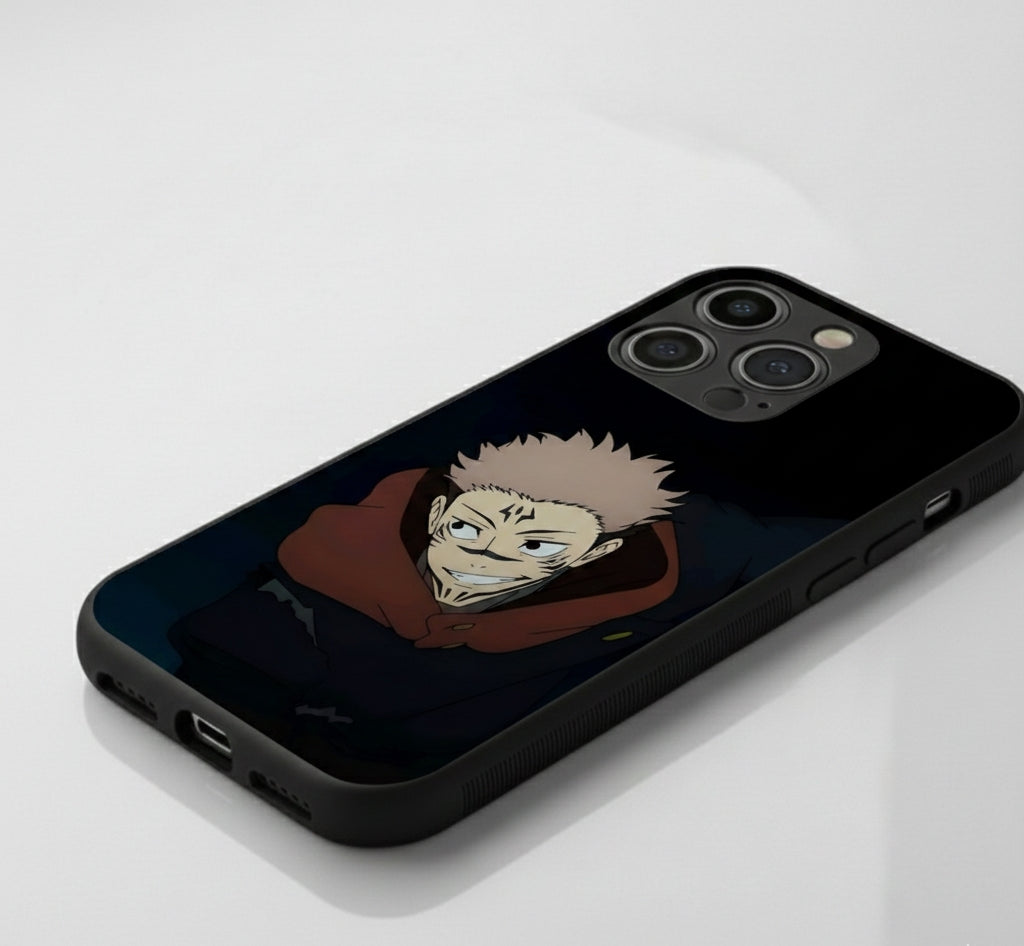 Ryomen Sukuna, the "King of Curses" hybrid Metal Phone Case