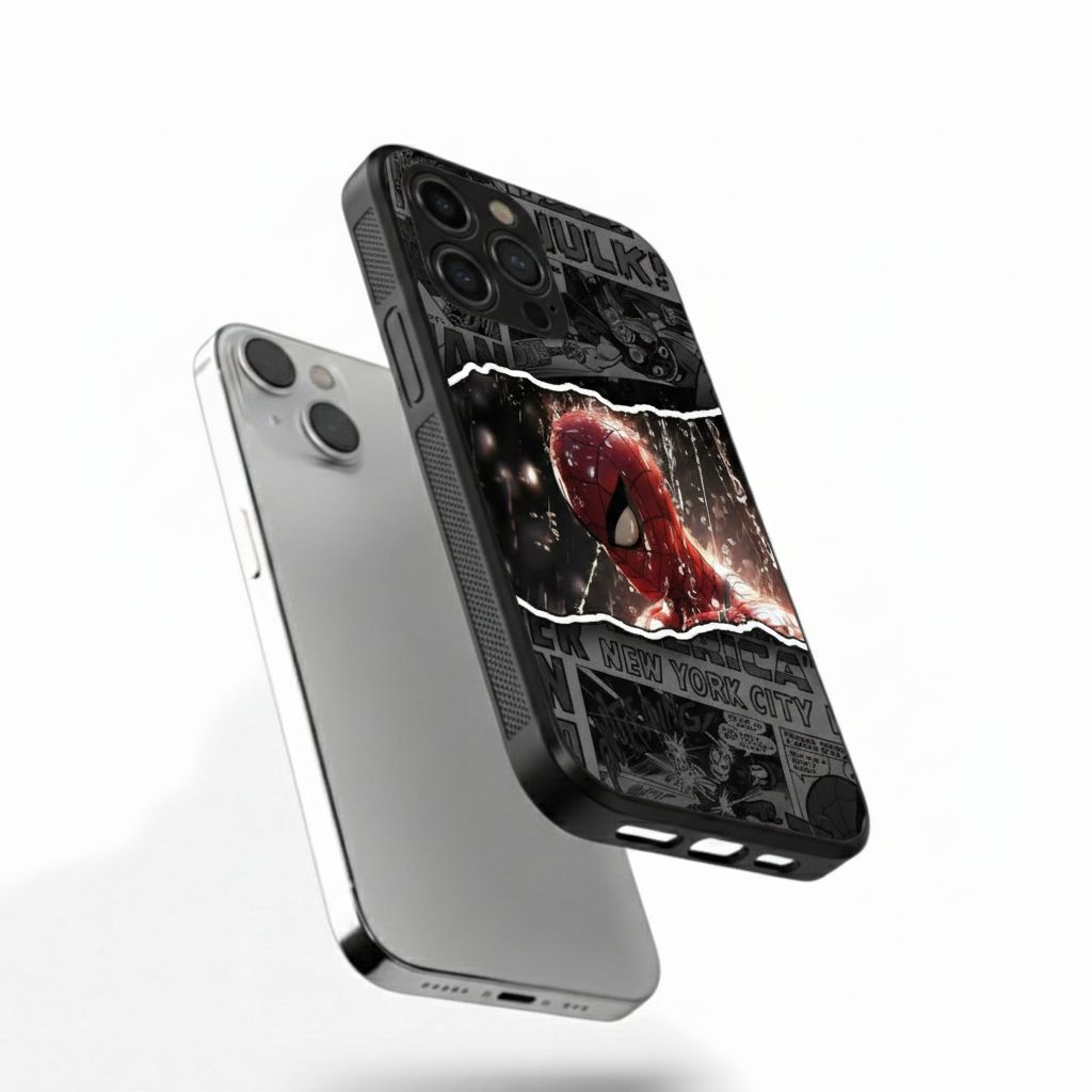 Web-Slinging Armor: Spiderman Metal Phone Case"