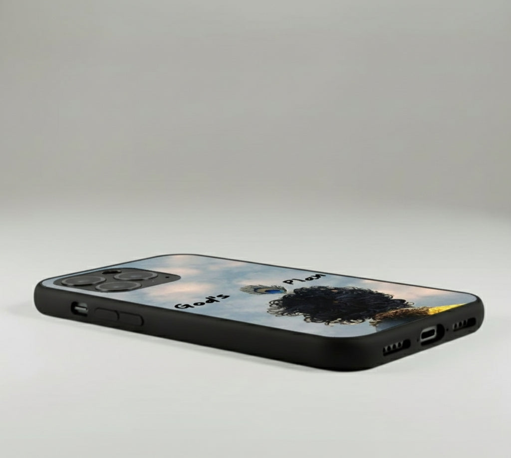 God's Plan: Krishna's Grace Metal Phone Case