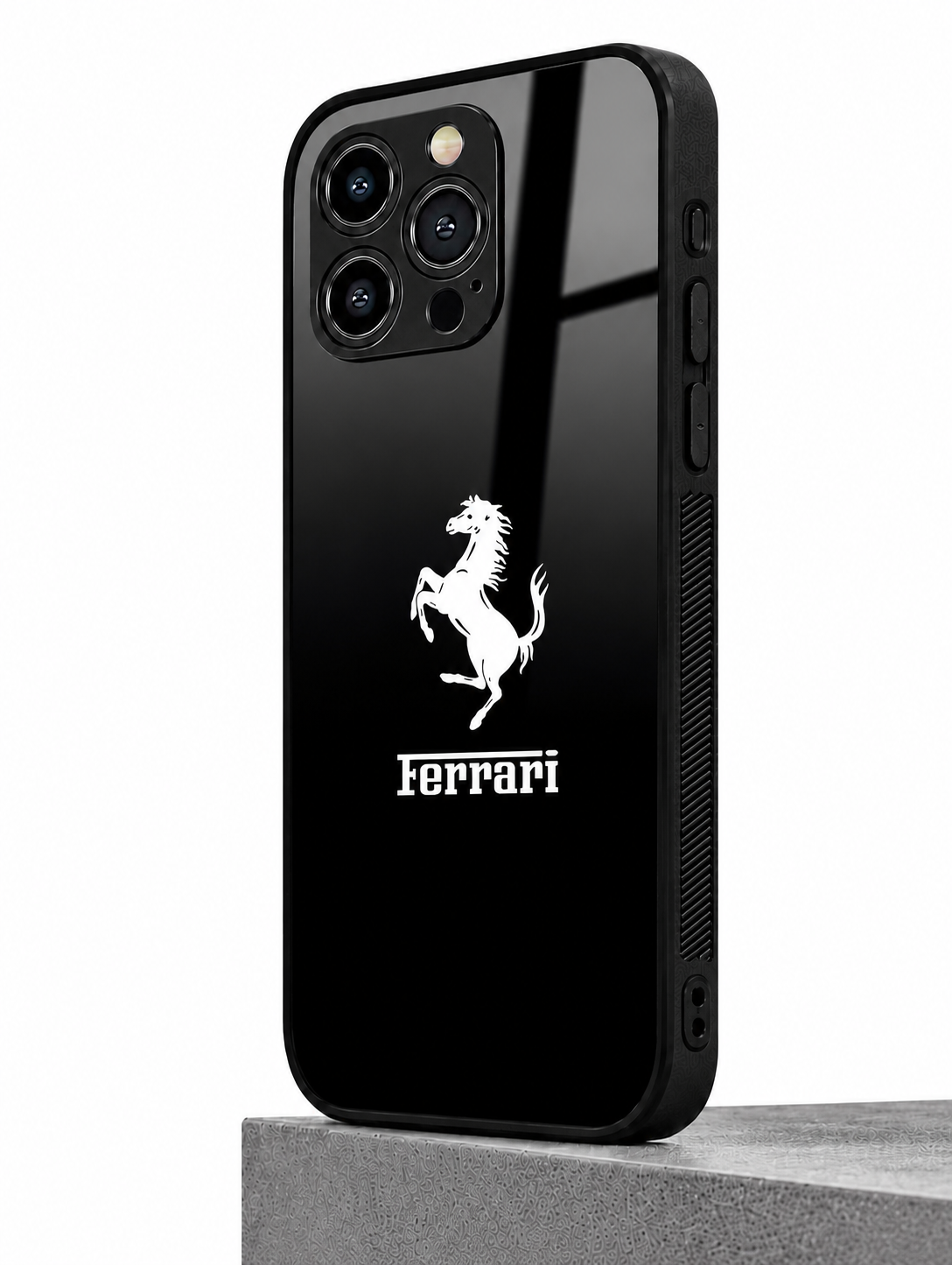 Luxury Ferrari Style Metal Phone Case – Premium Shockproof Cover