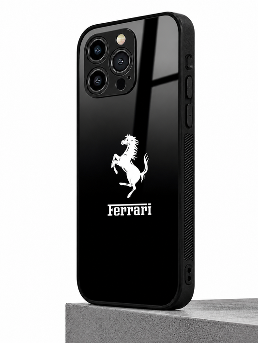Luxury Ferrari Style Metal Phone Case – Premium Shockproof Cover