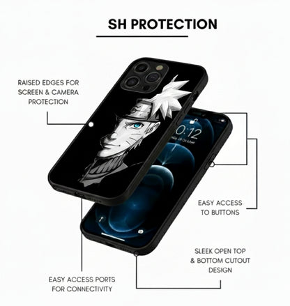 Naruto Uzumaki Asli Ninja Protection Hybrid Metal Phone Case