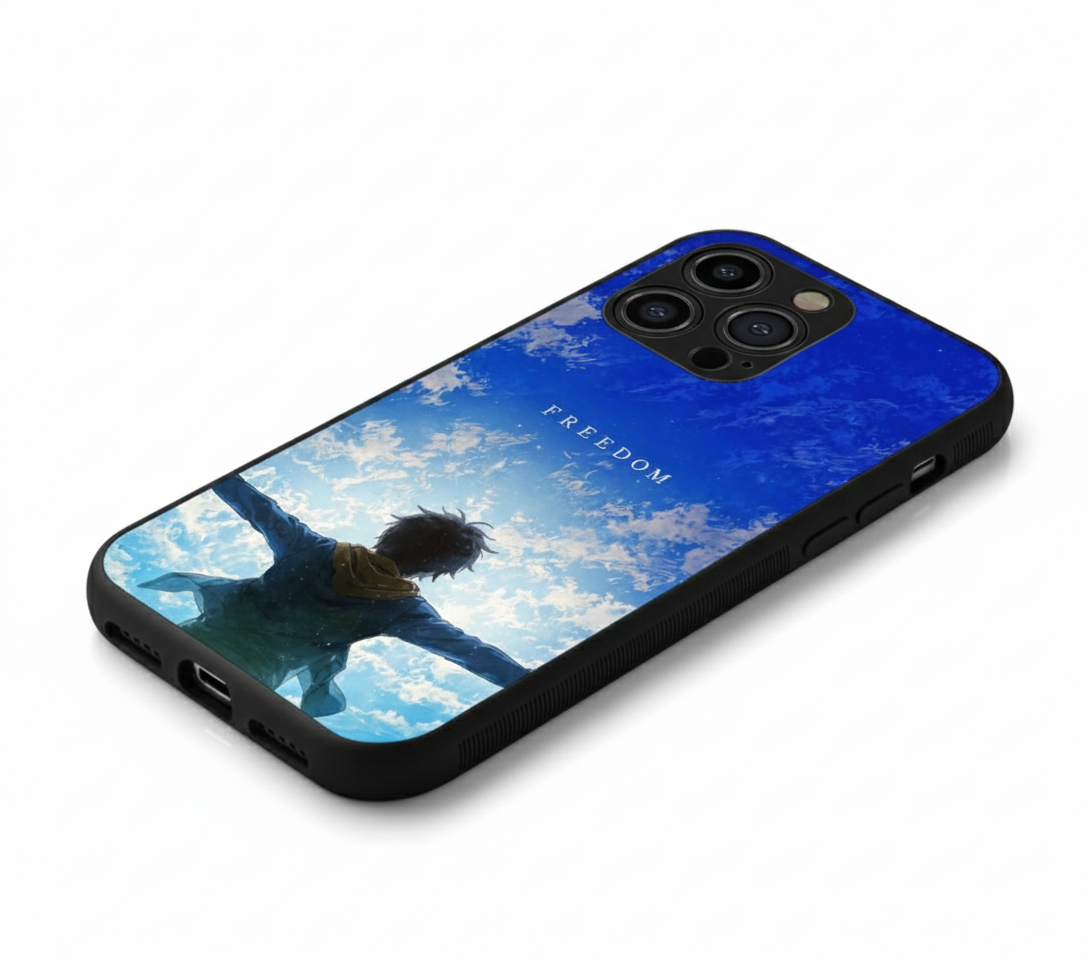 Sky-Bound Freedom Hybrid Metal Phone Case
