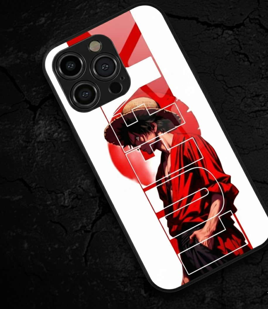 character Monkey D. Luffy Hybrid Metal Phone Case