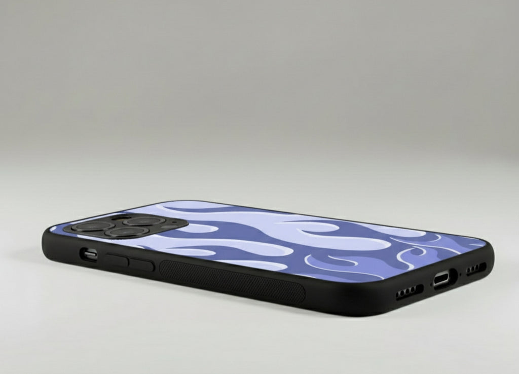 Luxury Metal Plaid Metal Phone Case