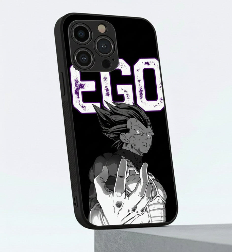 Saiyan EGO - Black Metal Phone Case