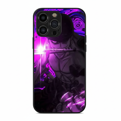 Roronoa Zoro Ashura Three-Sword Style Glossy Metal Phone Case