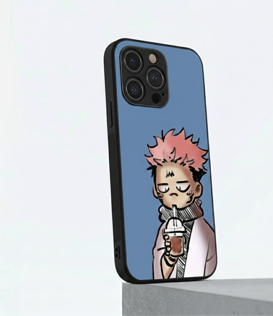 Sukuna Yuji Cute Anime Metal Phone Case
