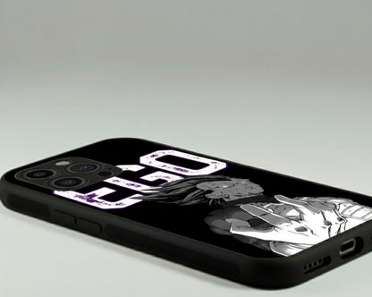 Saiyan EGO - Black Metal Phone Case