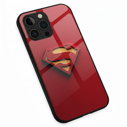 Superman Shield Red Metal Phone Case