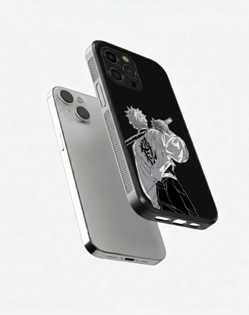 Sanami Kimetsu No Yaiba Anime Shield Metal Phone Case