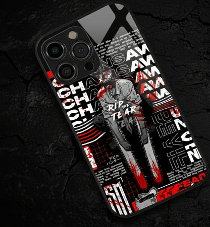 Core of the Chainsaw Devil Metal Phone Case